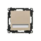 Simon 55 Oprawa oświetleniowa LED 230V (1,1 W) Barwa zimna biała 5900K Szampański mat