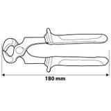 Obcęgi do gwoździ 180 mm