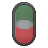 M22S-DDL-GR Napęd przycisku podwójny zielony/czerwony z podświetleniem z samopowrotem 216699 EATON