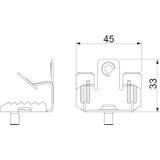 BCUTB 3-7 M6, Klamra nośna