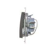 Simon 54 Łącznik potrójny z podświetleniem LED 10A 250V szybkozłączka antracyt DW31L.01/48 KONTAKT