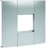 tehalit.LFF Ramka pojedyncza 45x45mm do LFF40/60110 aluminium LFF71H110ALU HAGER