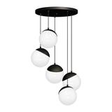 Milagro lampa wisząca Sfera Black 5xE14 MLP8869