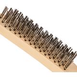 Szczotka druciana 5-rzędowa, drewniany uchwyt