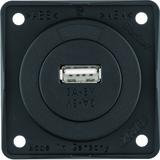 Integro Gniazdo USB ładowania pojedyncze, 12V, 3A; czarny mat, mechanizm czarny