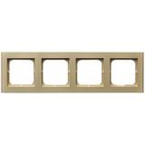 SONATA Ramka poczwórna - kolor szampański złoty