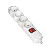 Rozgałęźnik wielogniazdowy 4x2P+Z z wyłącznikiem Schuko biały OR-AE-13265(GS)/W ORNO