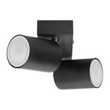 DOA SP 2I, oprawa ścienno-sufitowa, GU10 max. 2x50W, IP20, czarna AD-OP-6194BGU10 ORNO