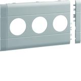 tehalit.WA Maskownica potrójna ABS bezhalogenowy 120mm jasnoszary GB120307035 HAGER