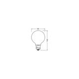 Lampa LED GLOBE energooszczędna plastik 4W 830 E27