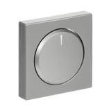 FUTURE Pokrywa z pokrętłem i lampką neonową Podwyższona konstrukcja Do ściemniaczy Busch-Dimmer alum