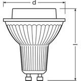 Lampa LED PARATHOM non-dim PAR16 100 36° 9,6W 827 GU10