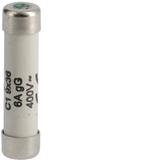 Wkładka bezpiecznikowa cylindryczna C1 9x36mm gG 6A 400VAC L936C1-06 HAGER