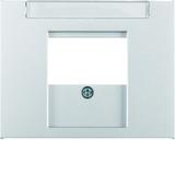 BERKER K.5 Płytka czołowa do gniazda głośnikowego aluminium 6810347003 HAGER