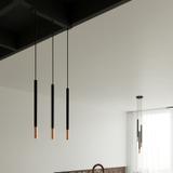 Lampa wisząca MOZAICA 3L czarny/miedź