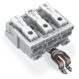 złączka zasilająca 3-biegunowa ze stopkami ze styk. PE