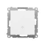 Simon 55 Przycisk zwierny /światło/ szybkozłączka Biały mat