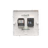 Simon Basic Gniazdo komputerowe RJ45 kat.5e + telefoniczne RJ12 . Montaż gniazda na wkręty do puszki biały BM5T.02/11 KONTAKT
