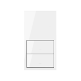 Simon 100 Panel 2-krotny: 2 klawisze biały 10020213-130 KONTAKT