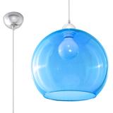 Sollux Lampa wisząca BALL błękitna SL.0251