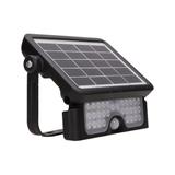 LUX LED 5W naświetlacz solarny z czujnikiem ruchu 500lm IP65 4000K 2x1500mAh czarny AD-SL-6108BLR4 O