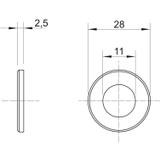 967, PODKŁADKI M10 OC.GALW.