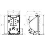 GNIAZDO Z WYŁĄCZNIKIEM / COMBO-POL/ 16A 400V 3P+Z+N, wył. L-O-P 960615401W PCE