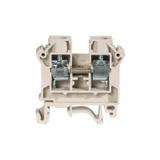 ZSG1-10.0Ns ,  Złączka szynowa gwintowa, seria NOWA, 10,0 mm2, TS 32,35, 1 tor, szary