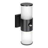 DALIA oprawa ogrodowa z czujnikiem PIR, 2xE27, max. 2x15W, IP54, czarna