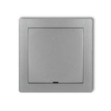 DECO Ramka pośrednia z zaślepką srebrny metalik