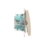 Simon Basic Przycisk dzwonek z podświetleniem LED 10A szybkozłączka beż