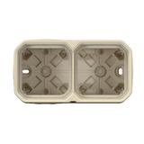 NOWE PLEXO - PUSZKA NATYNKOWA PODWÓJNA Z PRZEPUSTEM MEMBRANOWYM PIASKOWA