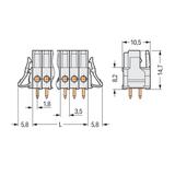 MCS-MINI Classic gniazdo 12-bieg. j-szare raster 3,5 mm /50szt./ WAGO