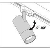 Szynowa oprawa TRACKLIGHT SPOT ZOOM D85 25W 3000K DIM 97R BK