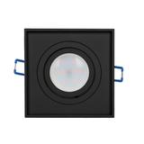 SORMUS S ramka dekoracyjna oprawy punktowej MR16/GU10 max 50W regulowana kwadrat czarna AD-OD-6168/B