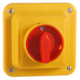 Łącznik Krzywkowy 15A, Rozłącznik 0-1 (2 - biegunowy), w obudowie OB1 z czołem zamykanym