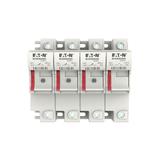 3 Pole 14x51 MFH Neon Indicator and Neut Podstawa wkł. cyl. 14x51 3p+1N 50A 690 Vac wskaźnik CH143DN