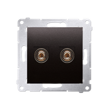 Simon 54 Gniazdo głośnikowe pojedyncze Przekrój przewodów dla wyjścia do 6 mm2 antracyt