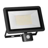 FARO S LED 100W naświetlacz z PIR 8000lm, IP44, 4000K, aluminium + szkło