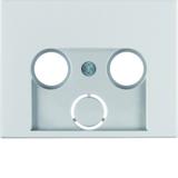 BERKER K.5 Płytka czołowa do gniazda antracytowego 2- i 3-wyj. aluminium 12017013 HAGER