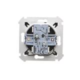 Simon 54 Łącznik schodowy podwójny z podświetleniem bez piktogramu 10A 250V zaciski śrubowe brąz mat DW6/2L.01/X/46 KONTAKT