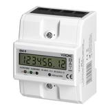 3-fazowy cyfrowy wskaźnik zużycia energii elektrycznej, 100A, 4 moduły, DIN TH-35mm