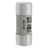 CYLINDRICAL FUSE 22 x 58 40A GG 690V AC Wkładka cylindryczna 22 x 58mm 40A GG 690V AC C22G40 EATON