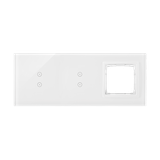 Simon 54 Touch Panel dotykowy S54 Touch 3 moduły 2 pola dotykowe pionowe + 2 pola dotykowe pionowe + 1 otwór na osprzęt S54 biała perła DSTR3330/70 KONTAKT