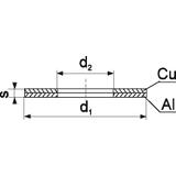 Podkładka kupalowa Al-Cu aluminium miedź /opk=50szt./ ACP_12-2/50 ERKO