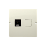 Simon Basic Gniazdo telefoniczne RJ11 Montaż gniazda na wkręty do puszki beż
