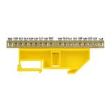 Listwa zaciskowa PE na szynę TH35 18 przewodów żółta OR-LZ-8204/18/Y ORNO