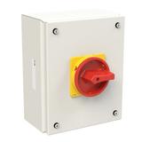 P3-100/SE3/SVB/N Rozłącznik 100A 3P+N w obudowie ze stali nierdzewnej rączka czerwono-żółta z b 1973