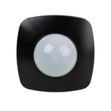 Czujnik ruchu PIR z funkcją obecności IP65 sufitowy 360° 10A 230V czarny F&F