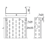 KOJ200H80/3 N KORYTKO 1,0 MM